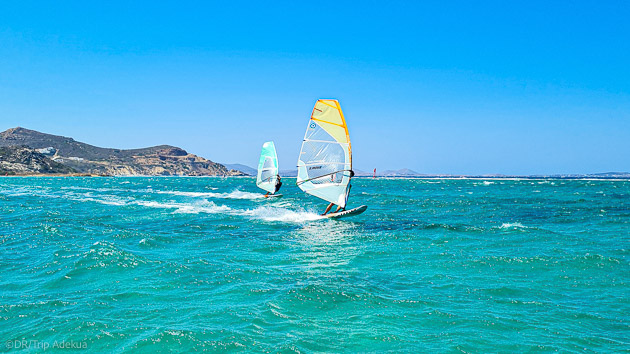 Vacances windsurf inoubliables sur l'île de Naxos en Grèce