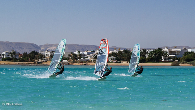 un des plus beaux spots de planche de la mer rouge