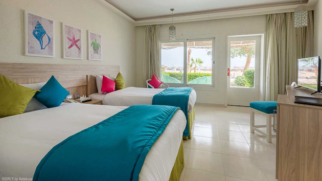 Votre chambre tout confort en hôtel 4 étoiles à Safaga en Egypte